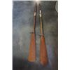 Image 1 : PAIR OF 66" WOODEN BOAT OARS