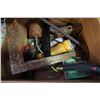 Image 1 : DEWALT ANGLE GRINDER, MULTI FUNCTION LIGHT, AND TOOLS