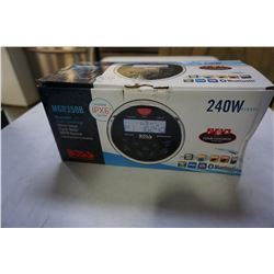 BOXX MGR350B BLUETOOTH MARINE GAUGE DIGITAL MEDIA AUDIO AM/FM RECEIVER