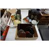Image 1 : 2 TRAYS OF EASTERN COLLECTABLES, GINIGER JARS, MINI ROOM DIVIDERS