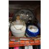 Image 1 : MEAKIN PITCHER, CROCK, BUTTER DISH, AND 2 COPPER MOULDS