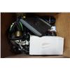 Image 1 : LARGE BOX OF ELECTRONICS, HEADPHONES, CABLES, ETC