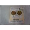 Image 1 : WILDWOOD ELKS GOLD PLATED TRADE COINS 1995 AND 2000
