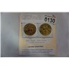 Image 2 : WILDWOOD ELKS GOLD PLATED TRADE COINS 1995 AND 2000