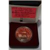 Image 2 : 1979 CANADIAN SILVER DOLLAR GRIFFEN TRI CENTENNIAL .500 SILVER WITH GOLD TINT, TONING