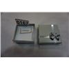 Image 1 : STERLING SILVER YELLOW GOLD PLATED CZ BAR NECKLACE - RETAIL $210