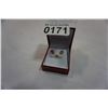 Image 2 : 10KT YELLOW GOLD 5mm GENUINE ORANGE SAPPHIRE STUD EARRINGS - RETAIL $600
