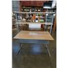 Image 1 : IKEA MAPLE AND METAL DESK FREDRIK