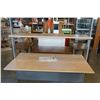 Image 2 : IKEA MAPLE AND METAL DESK FREDRIK