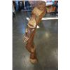 Image 2 : HANDCARVED 2 HEADED STATUE 3FT
