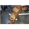 Image 3 : HANDCARVED 2 HEADED STATUE 3FT