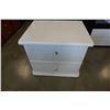 Image 1 : WHITE 2 DRAWER NIGHTSTAND