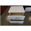 Image 2 : WHITE 2 DRAWER NIGHTSTAND