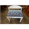Image 1 : PAINTED DECORATIVE BENCH STOOL