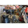 Image 2 : METAL TRAY, COFFEE POT, WINE RACK, CANDELABRA AND LAMP