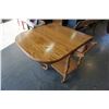 Image 2 : VINTAGE OAK TEA TROLLEY W/ DRAWER AND TOWEL HANDLE