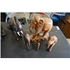 Image 1 : 5 WOOD CARVED ELEPHANTS