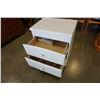 Image 2 : WHITE 2 DRAWER NIGHTSTAND