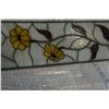 Image 2 : LEADED GLASS FLOWER PANEL