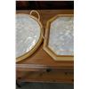 Image 2 : 2 BAMBOO AND SHELL PLATTERS