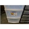 Image 2 : 6 DRAWER BLACK ORGANIZER AND 3 DRAWER WHITE ORGANIZER