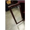 Image 3 : MAHOGANY FINISH GLASS DOOR CURIO CABINET WALL MOUNTED