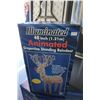 Image 1 : ILLUMINATED 48" ANIMATED GRAPEVINE REINDEER NEW IN BOX