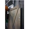 Image 2 : 36 INCH BARN DOOR WITH TOP RAIL AND HARDWARE