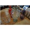 Image 3 : 4 LARGE GLASS VASES