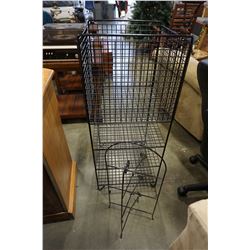 METAL WIRE BASKET SHELF AND WIRE RACK