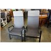 Image 1 : 2 PATIO MESH BACK CHAIRS
