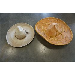 SOMBRERO AND WIDE BRIMMED HAT