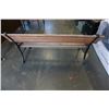 Image 2 : IRON AND WOOD GARDEN BENCH