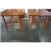 Image 2 : PAIR OF VINTAGE TEAK MCM 2 TIER END TABLES