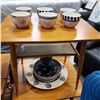 Image 1 : ALCOBACA PORTUGAL SERVING PLATTER, BOWL, AND MATCHING BERRY BOWLS
