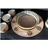 Image 2 : ALCOBACA PORTUGAL SERVING PLATTER, BOWL, AND MATCHING BERRY BOWLS
