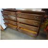 Image 3 : 8 DRAWER ETHAN ALLEN DRESSER W/ MIRROR ON CASTORS