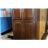 Image 2 : 6 DOOR WALNUT ENTERTAINMENT STAND