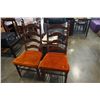 Image 2 : 2 VILAS LADDER BACK CHAIRS