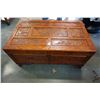 Image 1 : CARVED EASTERN 2 DRAWER COFFEE TABLE