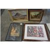 Image 2 : 8 VINTAGE WATERCOLORS AND PRINTS