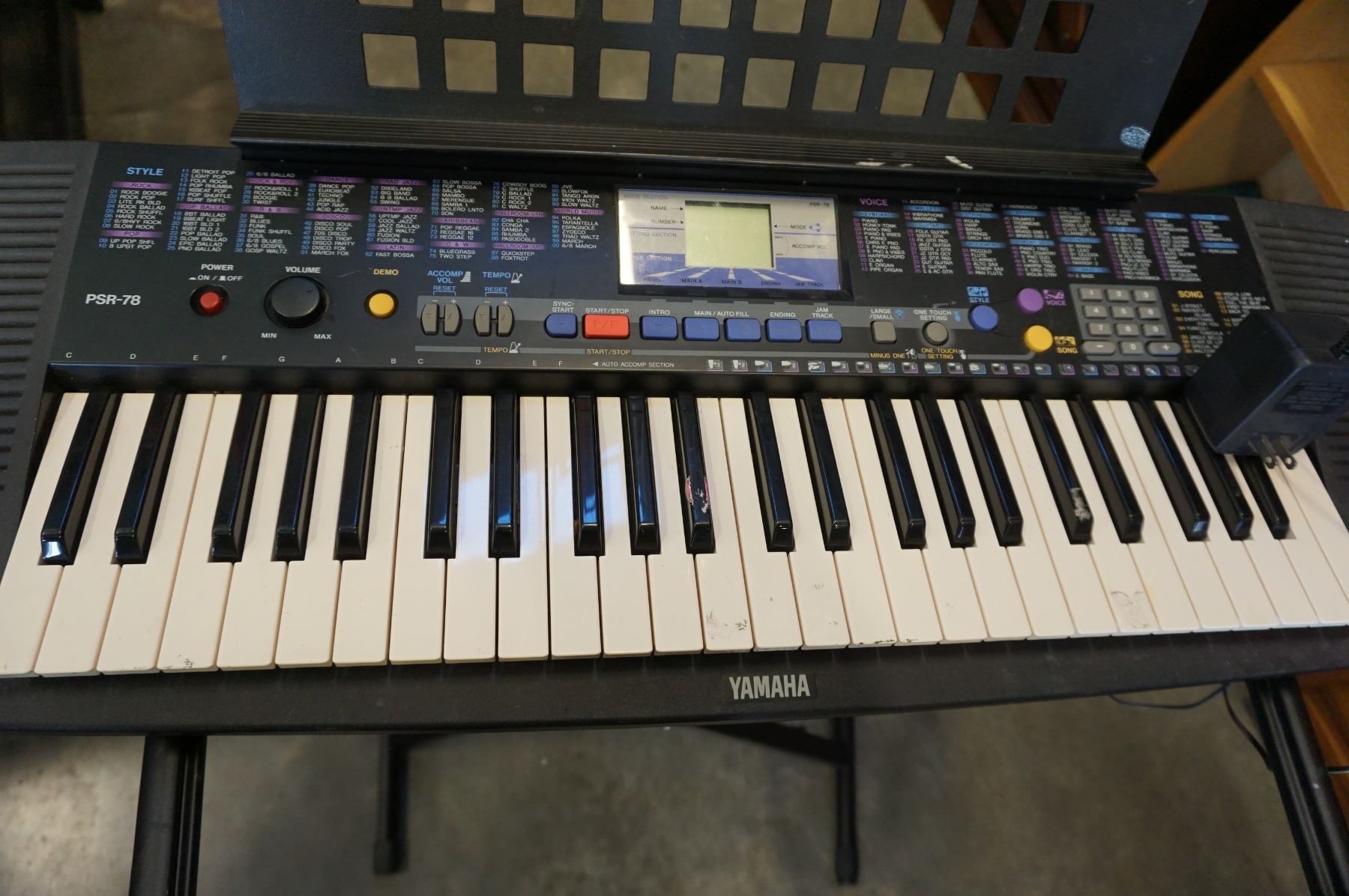 YAMAHA PSR 78 KEYBOARD Big Valley Auction YAMAHA PSR 78 KEYBOARD Big Valley Auction