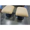 Image 1 : 2 METAL BASE FOOT STOOLS