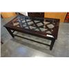 Image 2 : MODERN GLASS TOP COFFEE TABLE