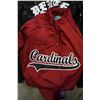 Image 2 : ST. LOUIS CARDINALS WARM UP JACKET SIZE SMALL AND DEUCE HOODIE