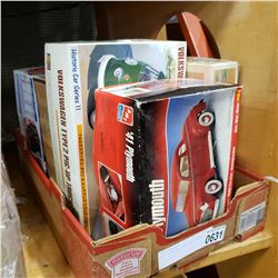 BOX OF MODEL CARS AND PLANE