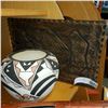 Image 2 : PAINTED POT SIGNED ACOMA RAINSTICK AND WOOD CARVING
