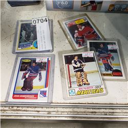 VINTAGE OPEECHEE HOCKEY STAR GOALIE AND ROOKIE CARDS