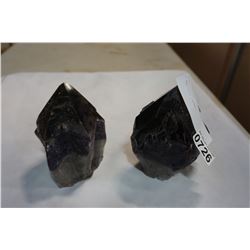 2 AMETHYST CHUNKS