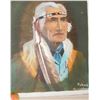 Image 1 : Signed original painting of First Nation actor Dan George -Peinture originale Première Nation acteur